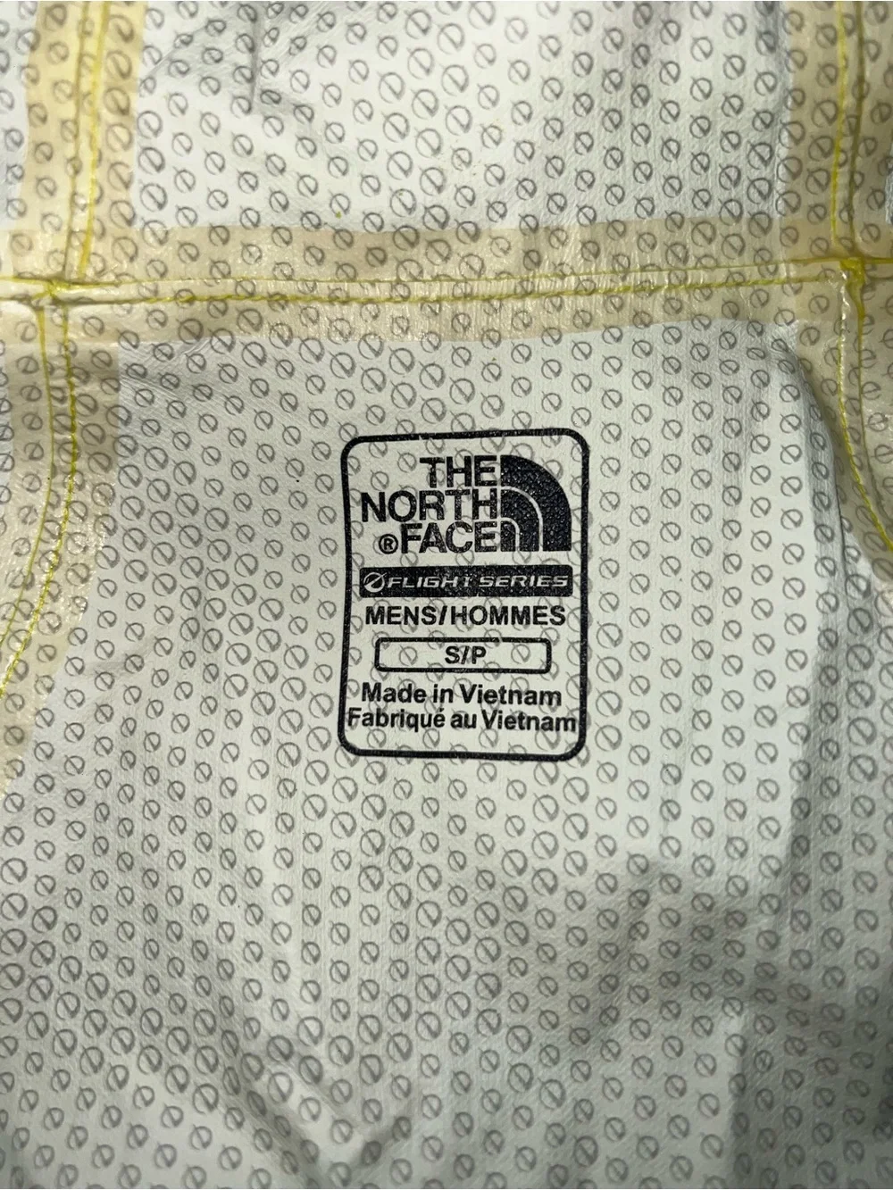 The North Face Men’s Neon Yellow Hooded Ski Jacket with Black Panels